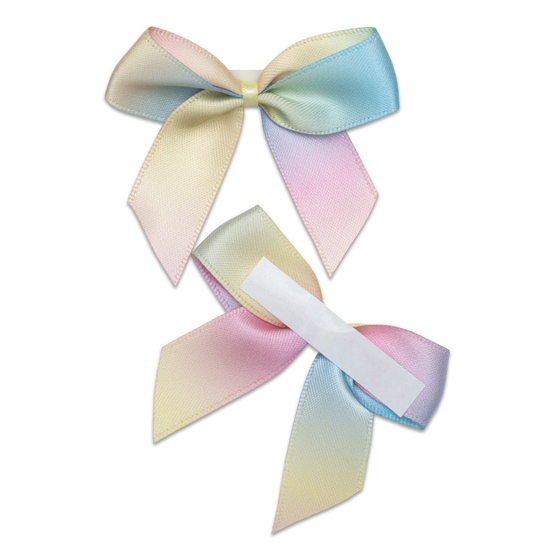 Italian Options 12 Pack Ribbon Bows Rainbow 5cm