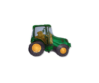 Green Tractor 14" Mini Shape Foil Balloon
