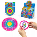Colorful Gyro Spinning Maze toys from One For Fun, a 24-pack of spinning maze toys for kids to play and explore.