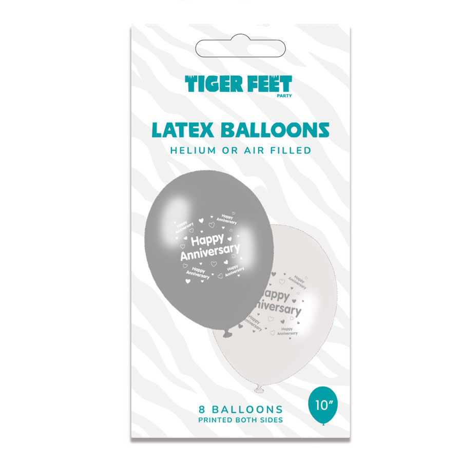 6 x 8pk Latex Balloons Your Anniversary