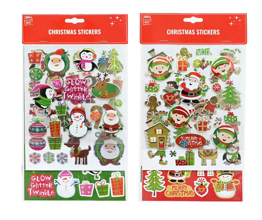 Stickers Christmas Characters (Design May Vary)