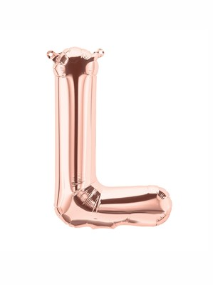 Northstar Foil Balloon Rose Gold 16" Letter L
