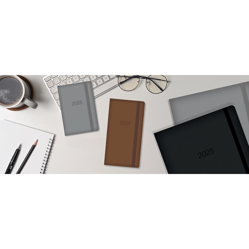 Diary Pocket WTV PU Embossed 2027 18pk