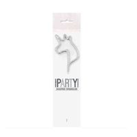 Unique Party Candle Sparkler Silver Unicorn 7