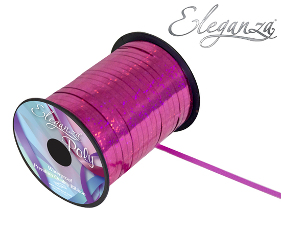 Eleganza Ribbon Holo Fuchsia 5mm x 250yds