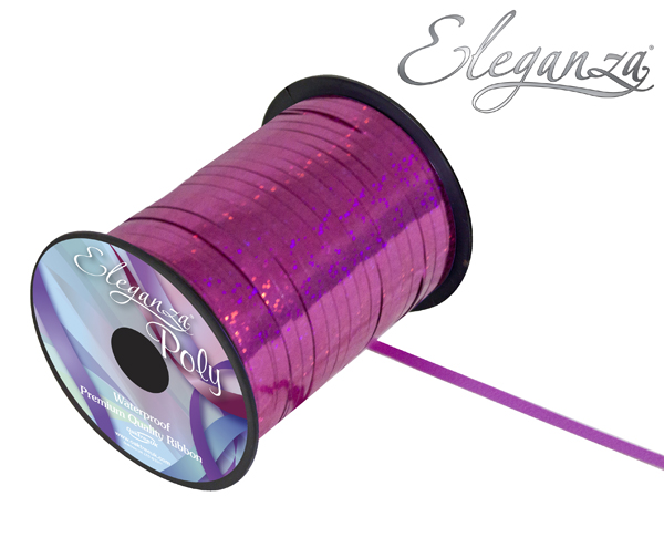 Eleganza Ribbon Holo Fuchsia 5mm x 250yds