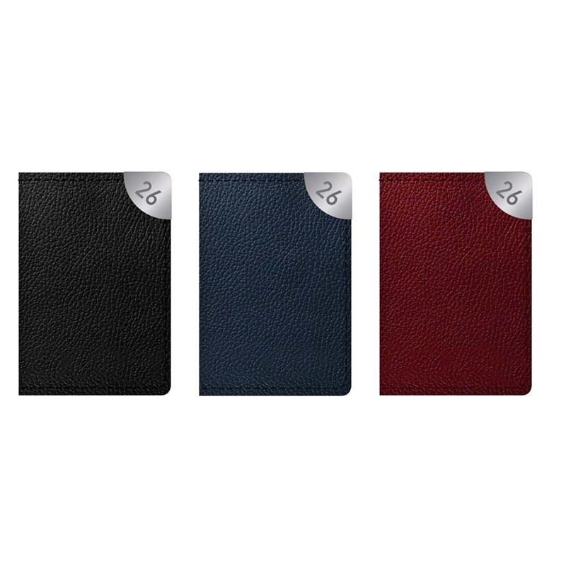 Diary Pocket WTV Leatherette 2027 18pk