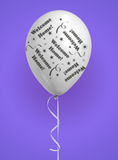 8pk Latex Balloons Welcome Home