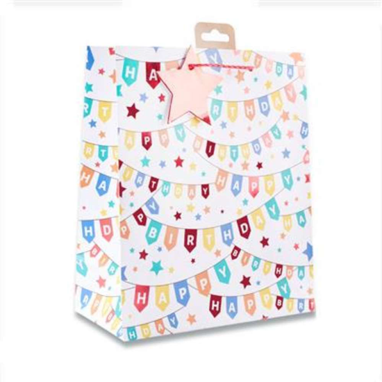6pk Giftbag Birthday Banners Medium