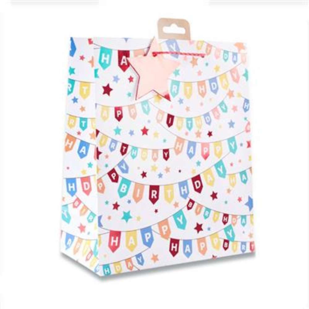 6pk Giftbag Birthday Banners Medium