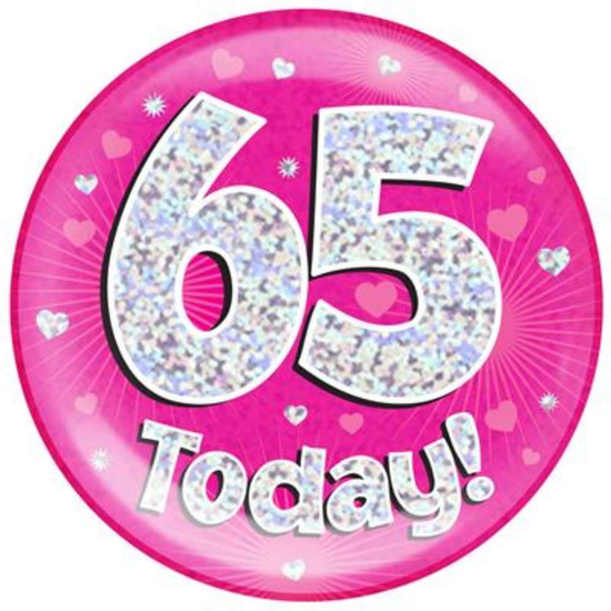 Oaktree Badge 65 Today Pink Jumbo 6