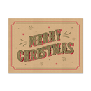 Eurowrap Gift Box 3pc Kraft Merry Xmas