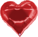 Grabo Foil Balloon Casino Heart Red 23"