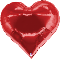 Grabo Foil Balloon Casino Heart Red 23"