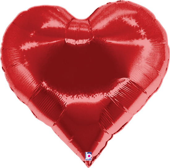 Grabo Foil Balloon Casino Heart Red 23"