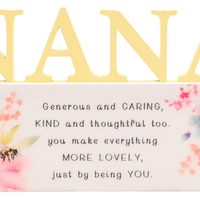 Widdop The Cottage Garden Plaque Nana