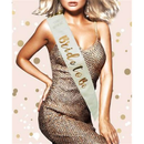 Alandra Satin Sash Bride To Be Cream & Rose Gold