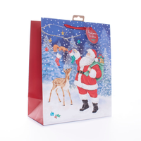 Gift Bag Christmas Wishes Santa Giant 12pk
