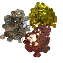 Metallic 10mm Circular Foil Confetti 30g White