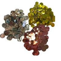 Metallic 10mm Circular Foil Confetti 30g White