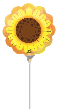Anagram Sunflower Glow 14" Air Fill Foil Balloon