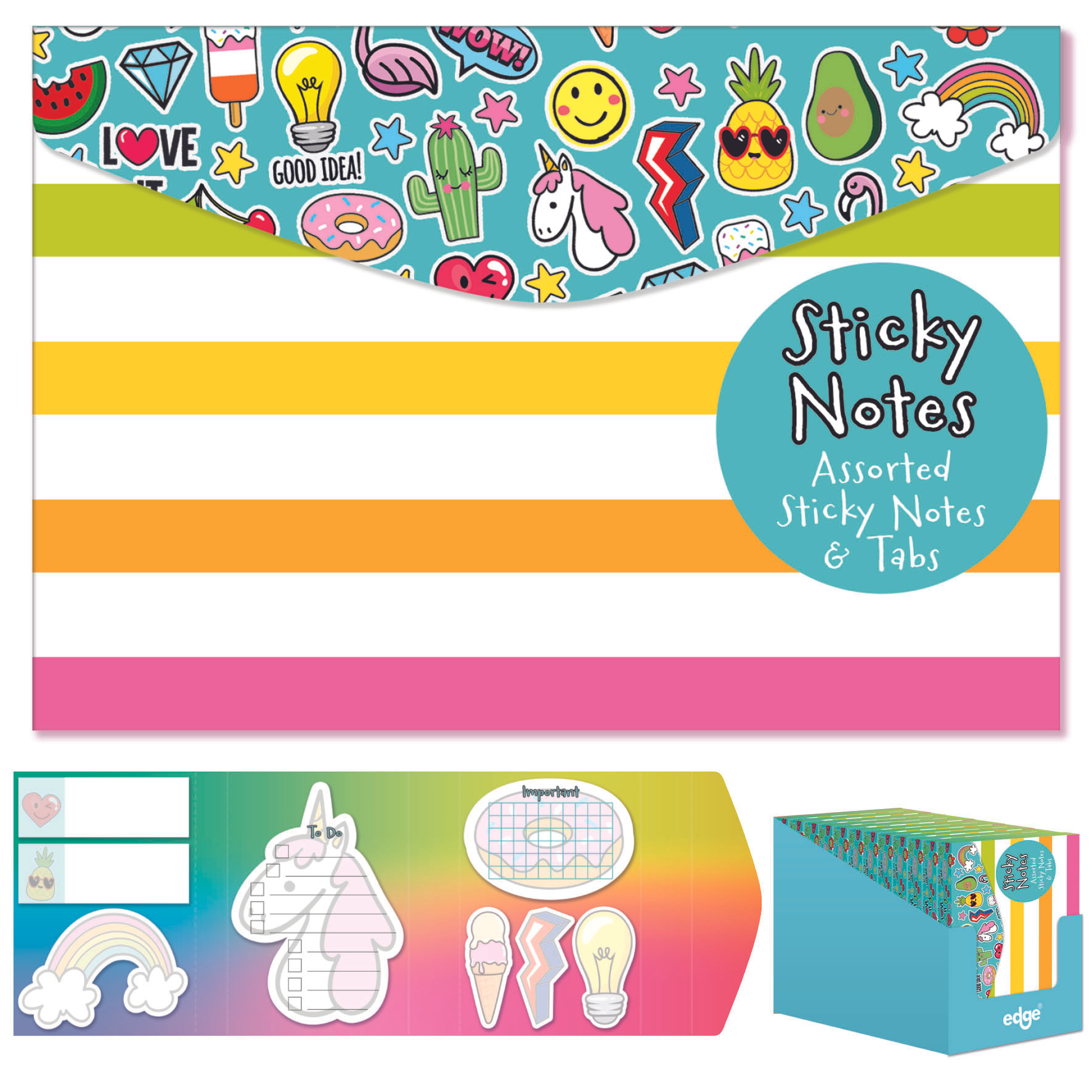 IG Design Group Sticky Note Set Novelty