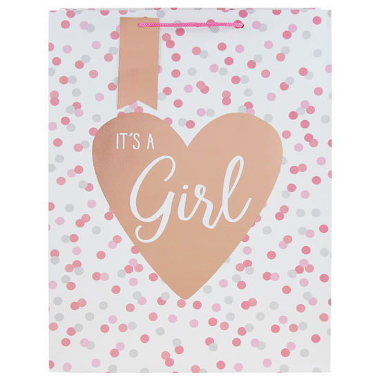 It's A Girl Extra Large Gift Bag 6pk