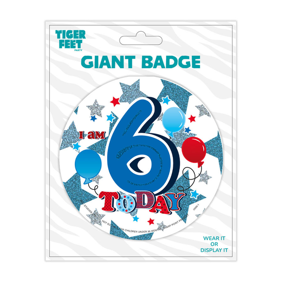 Big Badges Age 6 Male 6pk