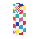 Eurowrap 6 Pack Gift Bag Neon Checkerboard Bottle