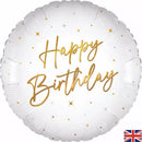 Oaktree Sparkle White Birthday 18" Foil Balloon