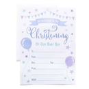 Christening Boy Invitations 10x20pk