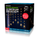 Uncle Bills Curtain Lights Snowflakes Warm White