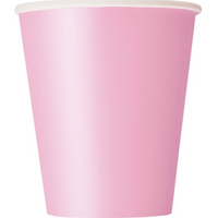 Unique 14 Pack Cups Lovely Pink 9oz