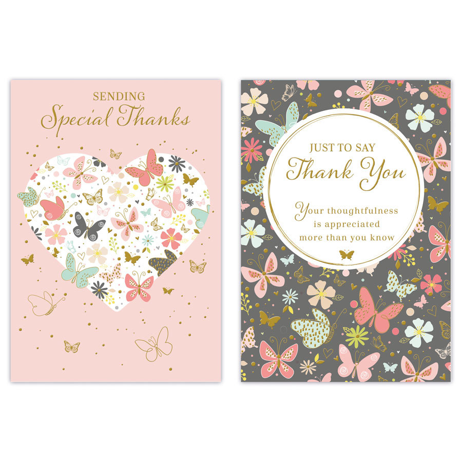 Poppyhill 12 Pack Cards C50 Thank You