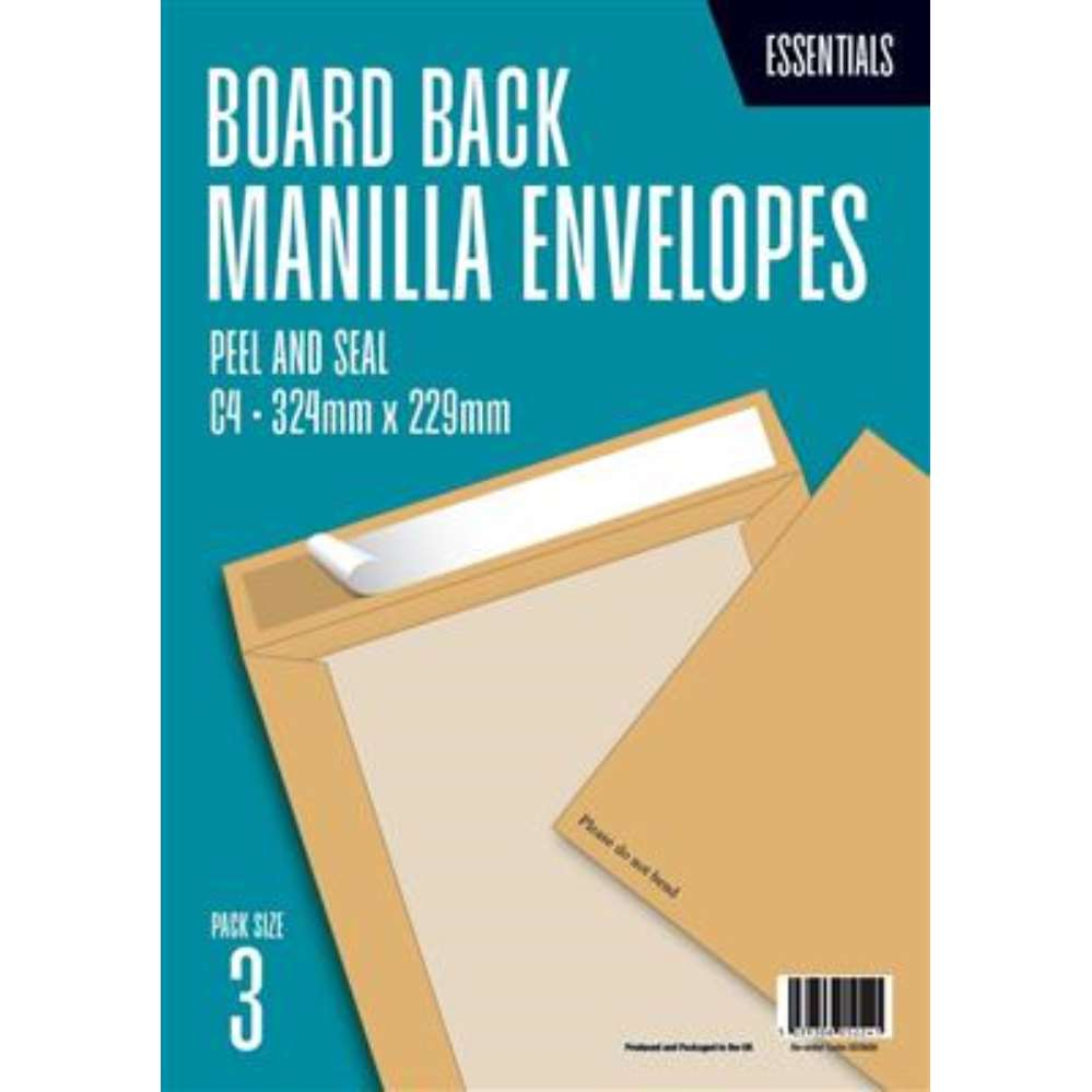 3pk Board Back C4 229x334mm 120gsm