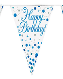 Oaktree Bunting Fizz Happy Birthday Blue 3.9M