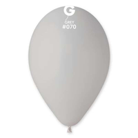 50 Latex Balloons 13" Grey