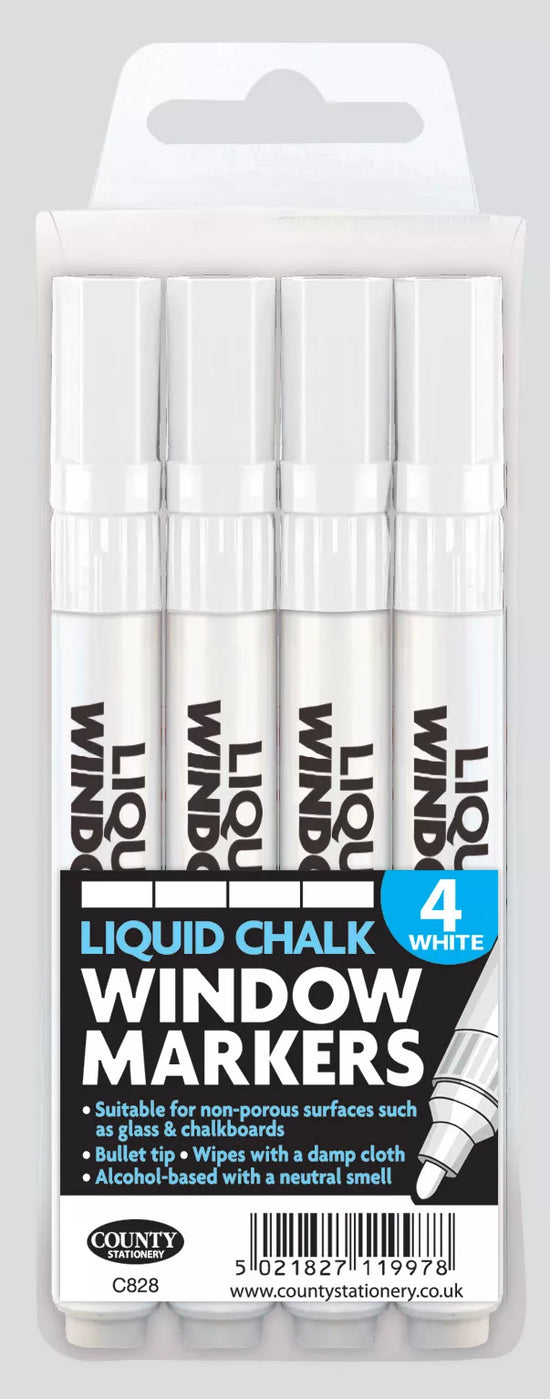 Liquid Chalk White 4pk
