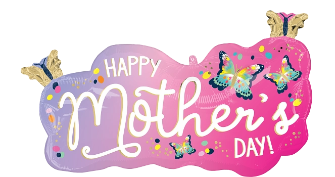 Anagram Mother's Day Flutters 31" Foil Balloon