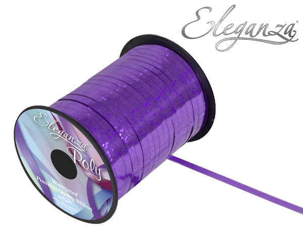 Eleganza Ribbon Holo Purple 5mm x 250yds