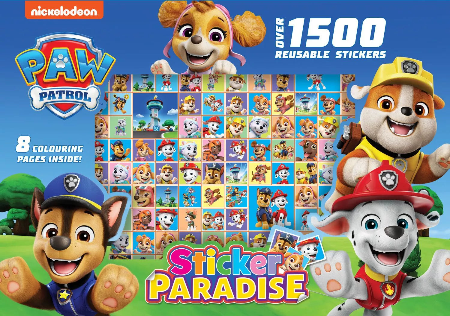 Alligator Products Paw Patrol sticker book featuring activity and puzzle pages with Paw Patrol characters and alligator-themed stickers.