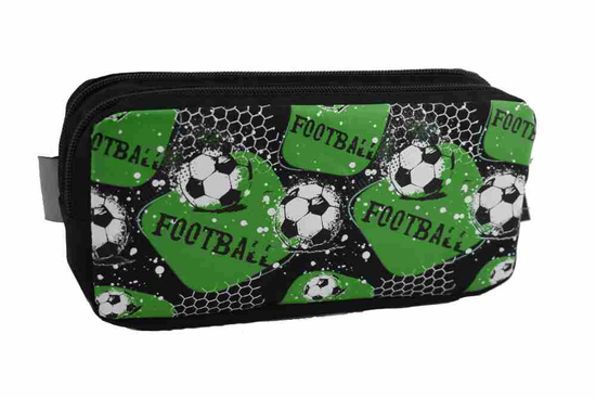 Pencil Case Double Football 6pk