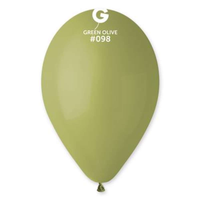 50 Latex Balloons 13" Olive Green