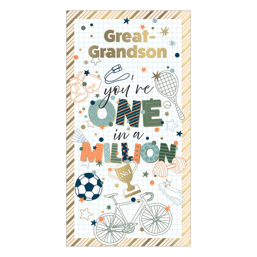 Prelude 6 Pack Cards C55 Birthday Great-Grandson