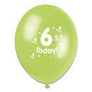Tiger Feet Age 6 Birthday 10" Balloons 6x8pk