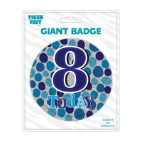 Big Badges Age 8 Male 6pk