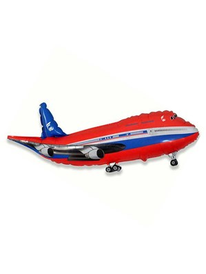 Jumbo Blue Plane Foil Balloon 39