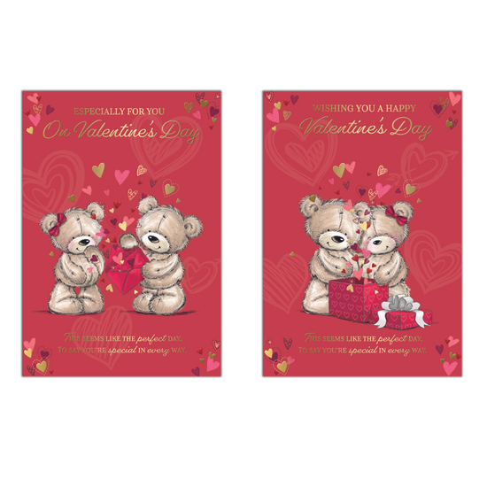 Poppyhill 12 Pack Cards Valentine's Day C50 Open