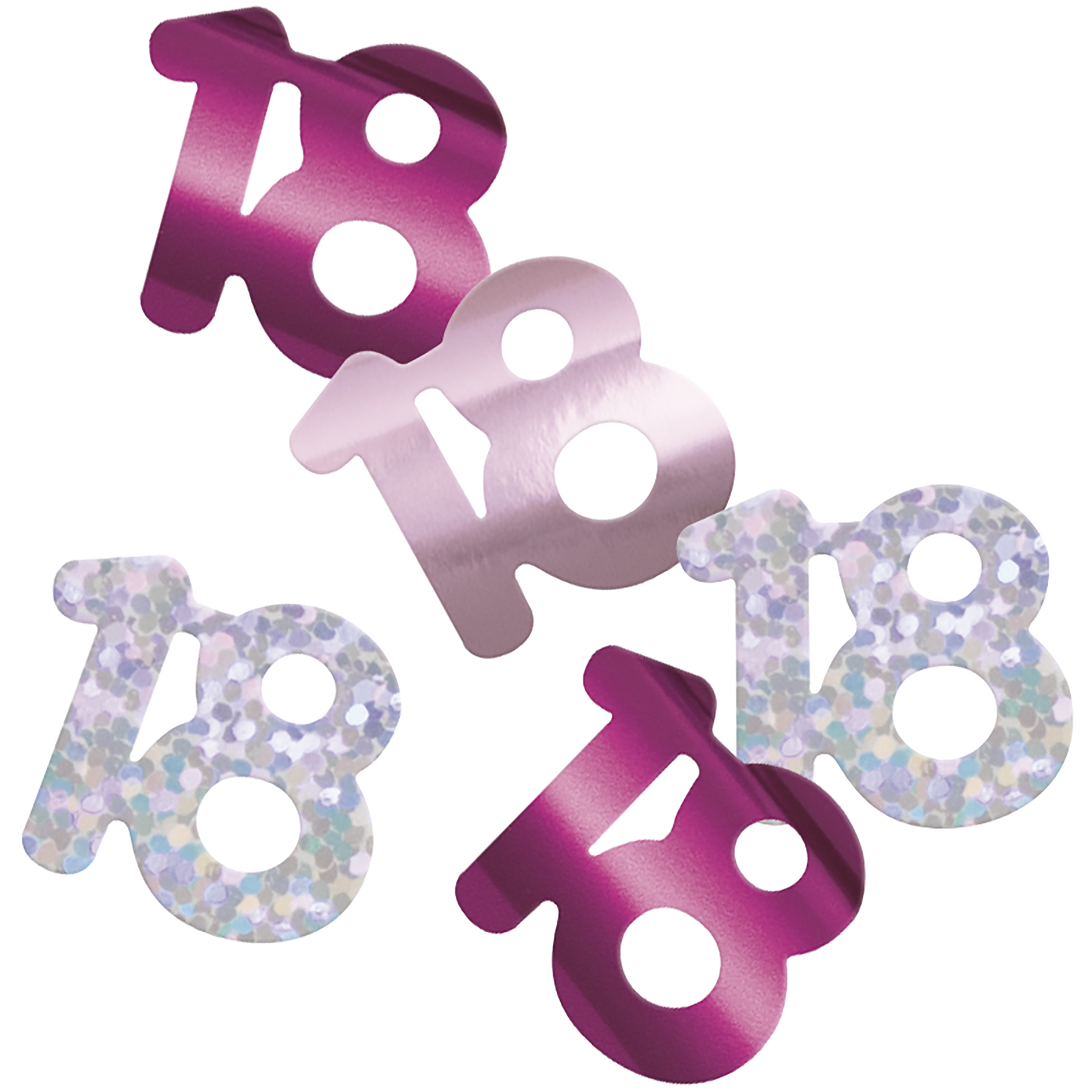 14g Confetti Age 18 Glitz Pink