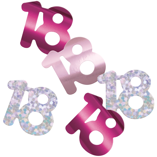 14g Confetti Age 18 Glitz Pink